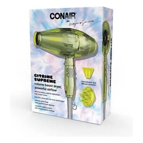 Conair XoMorgan Simianer Citrine Supreme Ceramic Volume Boost Hair dryer NEW​ - Picture 2 of 8